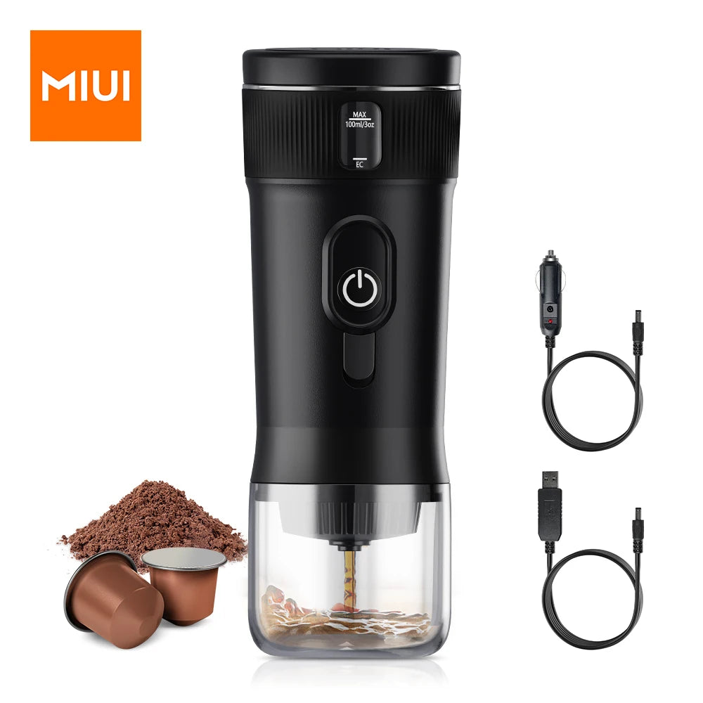 Portable Coffee Maker Small Espresso Machine DC12V Travel Coffee Maker for Car Outdoors Camping Backpacker Lightweight